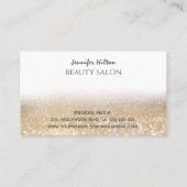 Een modern, aantrekkelijk meisje gezicht visitekaartje (Achterkant)