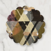 Een modern abstract ontwerp bedankjes labels (Achterkant)