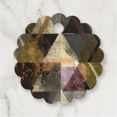 Een modern abstract ontwerp bedankjes labels (Voorkant)