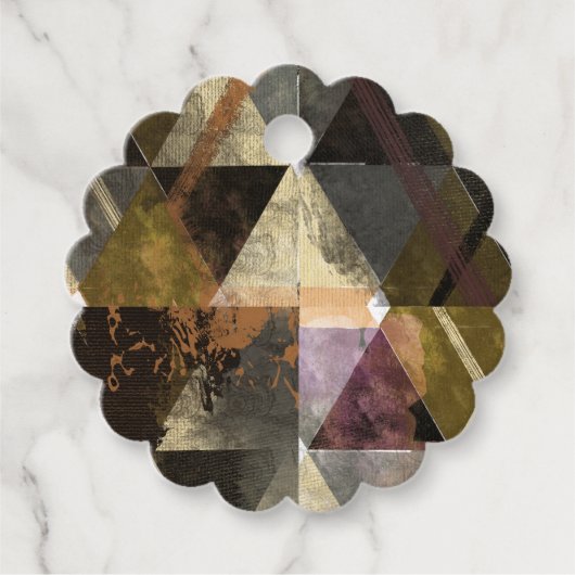 Een modern abstract ontwerp bedankjes labels (Voorkant)