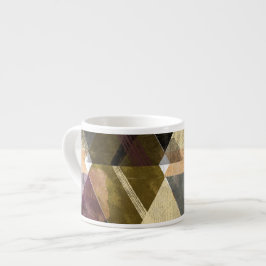 Een modern abstract ontwerp espresso kop