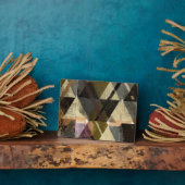 Een modern abstract ontwerp fotoplaat (Zijkant)