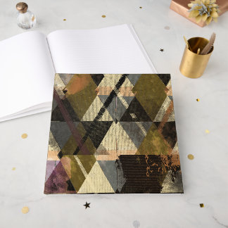 Een modern abstract ontwerp gastenboek