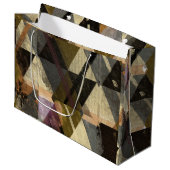 Een modern abstract ontwerp groot cadeauzakje (Voorkant Gekanteld)