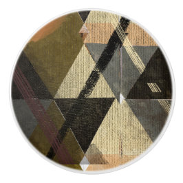 Een modern abstract ontwerp keramische knop