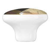 Een modern abstract ontwerp keramische knop (Zijkant)