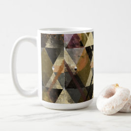 Een modern abstract ontwerp koffiemok