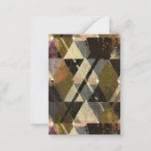 Een modern abstract ontwerp notitiekaartje (Achterkant)
