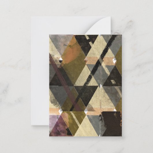 Een modern abstract ontwerp notitiekaartje (Voorkant)