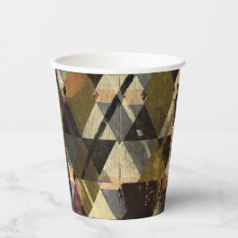 Een modern abstract ontwerp papieren bekers