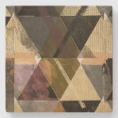 Een modern abstract ontwerp stenen onderzetter (Voorkant)