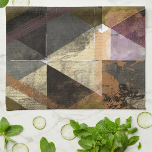 Een modern abstract ontwerp theedoek