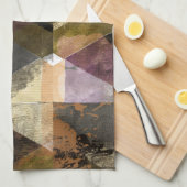 Een modern abstract ontwerp theedoek (Quarter Fold)