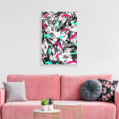 Een modern Abstract patroon. Canvas Afdruk (Insitu (Woonkamer))