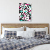 Een modern Abstract patroon. Canvas Afdruk (Insitu (Slaapkamer))