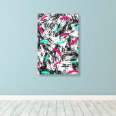 Een modern Abstract patroon. Canvas Afdruk (Insitu (Houten vloer))