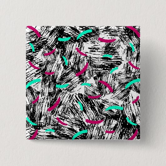 Een modern Abstract patroon. Vierkante Button 5,1 Cm (Voorkant)