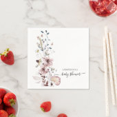 Een modern Baby shower met een minimale wilde bloe Servet (Insitu)