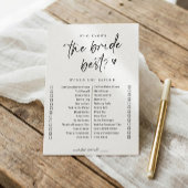 Een modern Casual Vrijgezellenfeest-spel zou ze ee Kaart