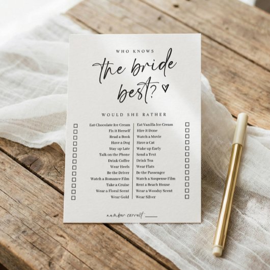 Een modern Casual Vrijgezellenfeest-spel zou ze ee Kaart