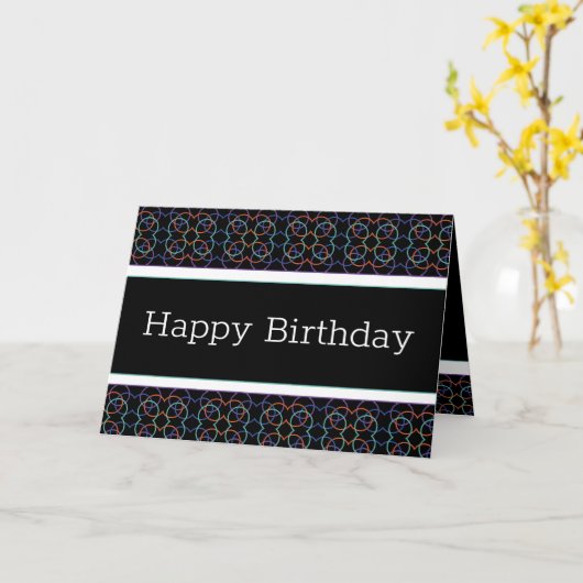 Een modern design kaart (Gele Bloem)