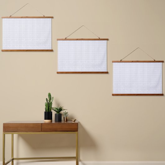 Een modern design met een strakke combinatie van w hangend wandkleed (Asymmetrisch)