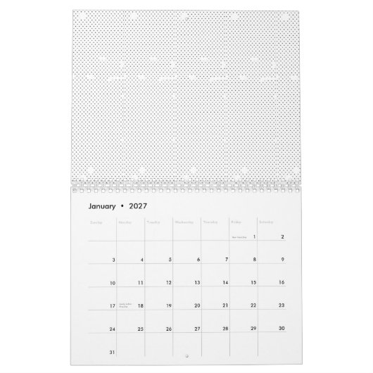 Een modern design met een strakke combinatie van w kalender (Jan 2027)