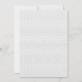 Een modern design met een strakke combinatie van w save the date (Achterkant)