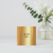 Een modern, elegant Gold Charming-ontwerp met unie Vierkante Visitekaartje (Staand voorkant)