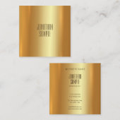 Een modern, elegant Gold Charming-ontwerp met unie Vierkante Visitekaartje (Voorkant / Achterkant)