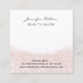 Een modern floraal sensueel gezicht vierkante visitekaartje (Achterkant)