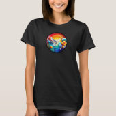 Een modern natuur thema abstract T-shirt ontwerp (Voorkant)