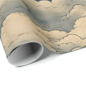 Een modern Sterrennacht naadloos patroon Cadeaupapier (Rol Hoek)