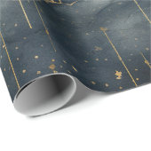 Een modern Sterrennacht naadloos patroon Cadeaupapier (Rol Hoek)
