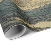 Een modern Sterrennacht naadloos patroon Cadeaupapier (Rol Hoek)