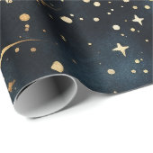 Een modern Sterrennacht naadloos patroon Cadeaupapier (Rol Hoek)