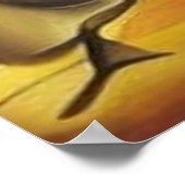 Een modern, surrealistisch abstract schessboard te poster (Hoek)