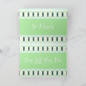 Een modern Zacht Groen Kaart (Binnen)