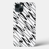 Een moderne Abstracte energetische lijnkunst Case-Mate iPhone Case (Achterkant)