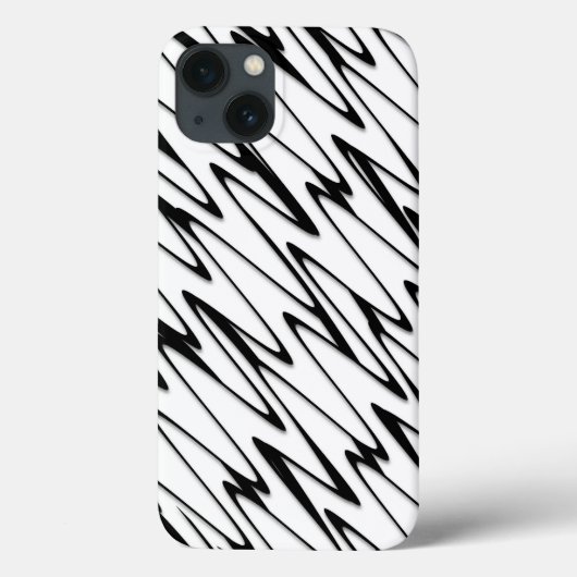 Een moderne Abstracte energetische lijnkunst Case-Mate iPhone Case (Achterkant)