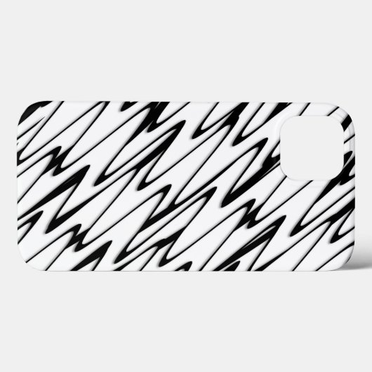 Een moderne Abstracte energetische lijnkunst Case-Mate iPhone Case (Achterkant (horizontaal))