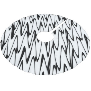 Een moderne Abstracte energetische lijnkunst Kerstboom Rok