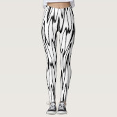 Een moderne Abstracte energetische lijnkunst Leggings (Voorkant)
