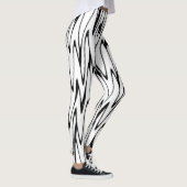 Een moderne Abstracte energetische lijnkunst Leggings (Rechts)