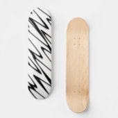 Een moderne Abstracte energetische lijnkunst Persoonlijk Skateboard (Voorkant)
