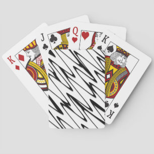 Een moderne Abstracte energetische lijnkunst Pokerkaarten