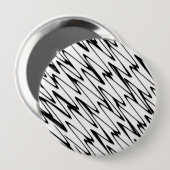 Een moderne Abstracte energetische lijnkunst Ronde Button 4,0 Cm (Voorkant /achterkant)