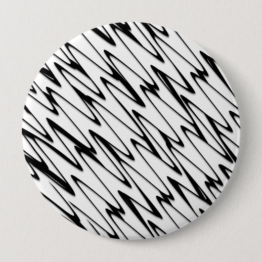 Een moderne Abstracte energetische lijnkunst Ronde Button 4,0 Cm (Voorkant)