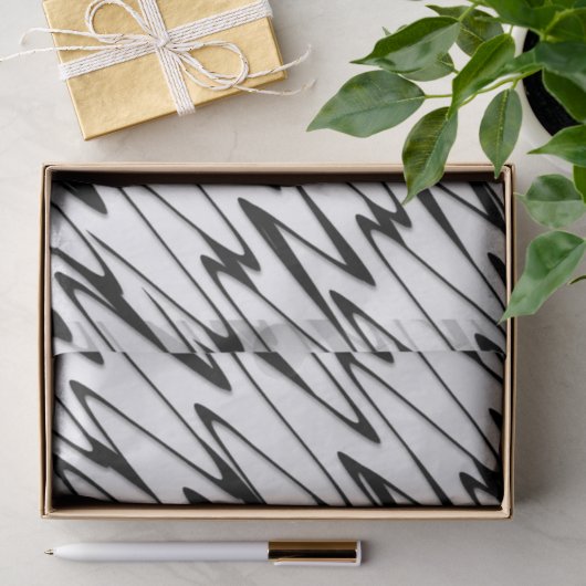 Een moderne Abstracte energetische lijnkunst Tissuepapier (Geschenk)