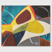 Een moderne Abstracte Waterverf schilderen. Cadeaupapier (Vlak)
